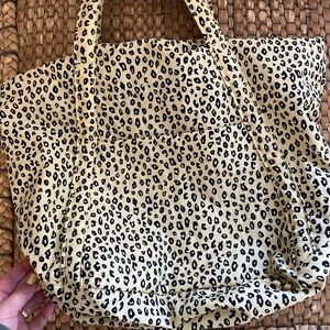 Baggu honey leopard cloud bag